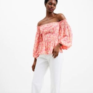 French Connection off-the-shoulder top/ Size M